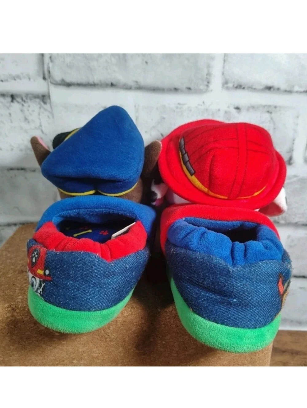 PAW Patrol Toddler Kids Slippers Size 7/8 Chase Marshall | Plush Boy/Girl Shoes